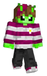 fresh eggplant and mercury Minecraft skin — Classic model — first worn by zzuzuka