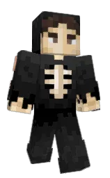 Jogja's Minecraft skin wearing the Twisted cape