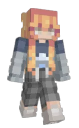 snowhitelezz's Minecraft skin wearing the Aurora cape