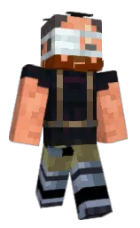 bunker and sandy brown Minecraft skin — Classic model — first worn by ClowderTech