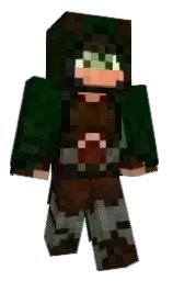 Hollow_Arcus's Minecraft skin wearing the Hero cape