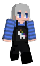 cornflower blue and kashmir blue Minecraft skin — Slim model — first worn by mokumokumam2