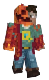 claret and old brick Minecraft skin — Classic model — first worn by Mr_Quasi
