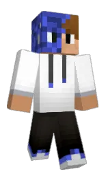 black and white Minecraft skin — Classic model