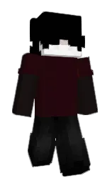 black and aubergine Minecraft skin — Slim model — first worn by _nyth