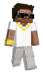 silver and white Minecraft skin — Slim model
