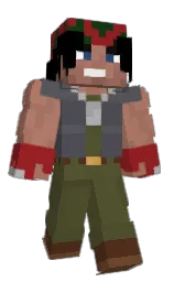 verdigris and coral tree Minecraft skin — Classic model