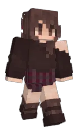 cocoa brown and congo brown Minecraft skin — Classic model — first worn by Haydelli