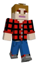 black and bone Minecraft skin — Classic model