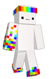Baflego's Minecraft skin wearing the 15th Anniversary cape
