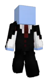 Celone's Minecraft skin wearing the Twisted cape