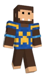 FlatWizzard's Minecraft skin wearing the Builder cape