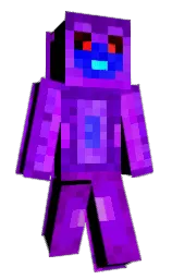 purple and electric violet Minecraft skin — Classic model