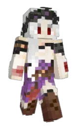 white and quincy Minecraft skin — Slim model