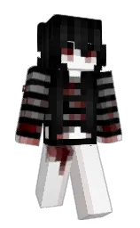 black and cod gray Minecraft skin — Classic model