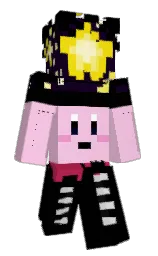 black and azalea Minecraft skin — Classic model — first worn by 24hPinhead