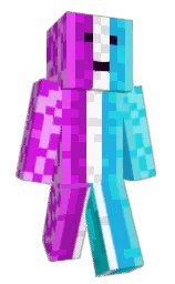 electric violet and heliotrope Minecraft skin — Classic model — first worn by leohimselff