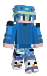 white and denim Minecraft skin — Classic model
