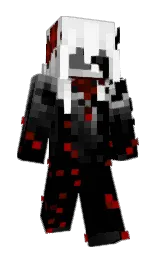 black and wild sand Minecraft skin — Slim model — first worn by aurumichor