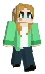 pastel green and tussock Minecraft skin — Classic model
