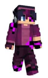 black and wine berry Minecraft skin — Slim model — first worn by ThatDarkPhoenix