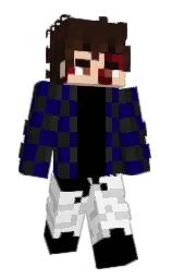 black and titan white Minecraft skin — Classic model