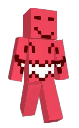 carnation and rosewood Minecraft skin — Slim model — first worn by Rhim