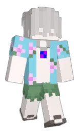 YHANM's Minecraft skin wearing the Home cape
