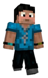 black and santa fe Minecraft skin — Classic model