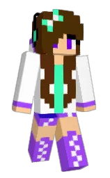 white and bracken Minecraft skin — Slim model