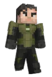 dTined Minecraft avatar full body