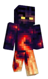 Helllii's Minecraft skin wearing the Menace cape