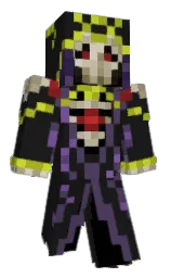 LiLboss619's Minecraft skin wearing the Menace cape
