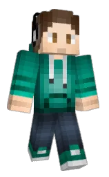 ebony clay and oxford blue Minecraft skin — Classic model