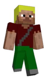 rustic red and camarone Minecraft skin — Classic model — first worn by Fredi2019