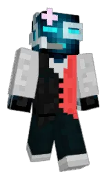 black and mystic Minecraft skin — Slim model — first worn by Ewrsite