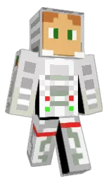 white and nero Minecraft skin — Classic model
