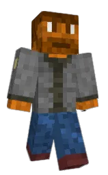 meteor and fiery orange Minecraft skin — Classic model — first worn by Zeacron67