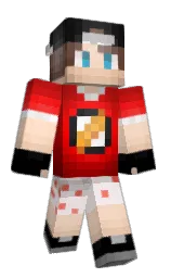 black and tuft bush Minecraft skin — Classic model