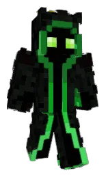 rangoon green and black Minecraft skin — Classic model