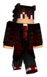 black and white Minecraft skin — Classic model