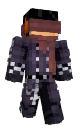 blackcurrant and voodoo Minecraft skin — Classic model — first worn by TrixtarGaming