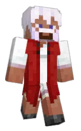tamarillo and white Minecraft skin — Classic model — first worn by Mine_Skin