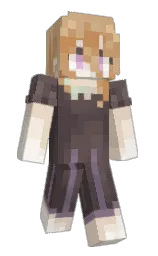 tan and stark white Minecraft skin — Slim model