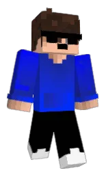 black and white Minecraft skin — Classic model — first worn by xlKxvq
