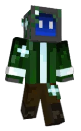 dark fern and clinker Minecraft skin — Slim model — first worn by kyrjavia