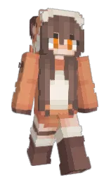 Kitsunneko's Minecraft skin wearing the Migrator cape