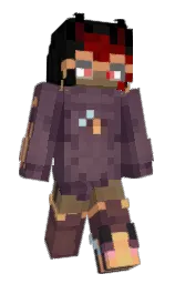 WcaleNieMika's Minecraft skin wearing the Aurora cape