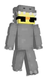gray and boulder Minecraft skin — Slim model