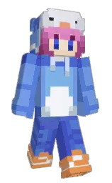 cornflower blue and havelock blue Minecraft skin — Slim model — first worn by JoostZwart